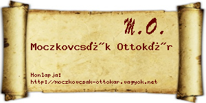 Moczkovcsák Ottokár névjegykártya